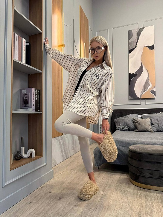 Женская рубашка в полоску Loewe