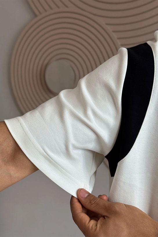 Мужская футболка Prada Milano - White / Black