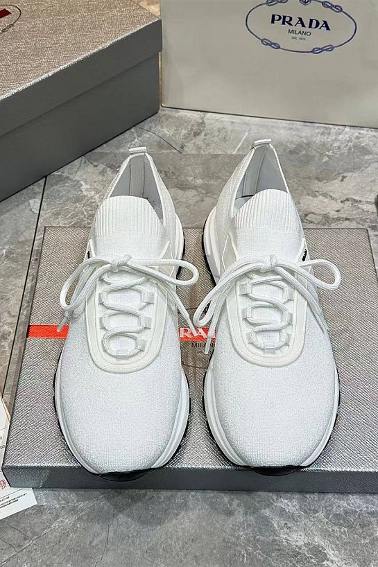 Мужские текстильные кроссовки Prada