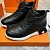 Кроссовки с мехом Hermes Bouncing high-top - Black / White