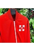 Мужской красный костюм Off-White Arrow logo-print