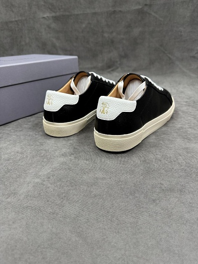 Мужские кожаные кроссовки Brunello Cucinelli   