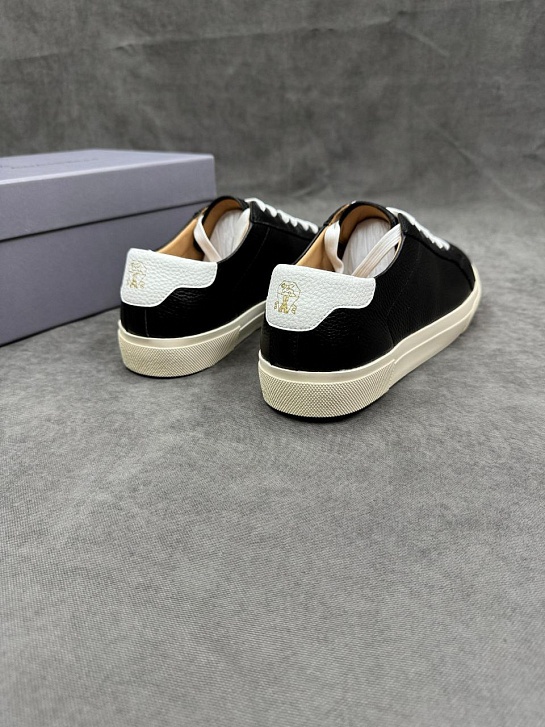 Мужские кожаные кроссовки Brunello Cucinelli