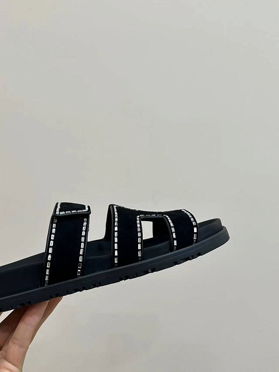 Женские сандалии Hermes Premium - Black