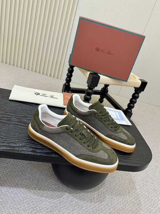 Мужские кроссовки Loro Piana Tennis Walk - Green