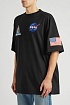 Чёрная оверсайз футболка Balenciaga x NASA