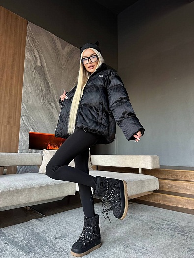Женская чёрная куртка MIU MIU   