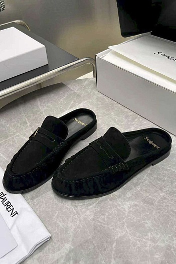 Женские замшевые мюли Yves Saint Laurent premium   