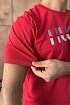 Мужская красная футболка Hugo Boss