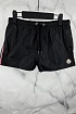 Мужские чёрные шорты Moncler logo-patch