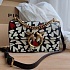 Женская кожаная сумка Love 21x12 см