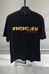 Чёрная оверсайз футболка Moncler Grenoble