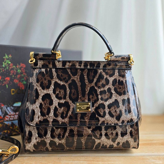 Кожаная сумка Dolce & Gabbana Sicily 25x23 см   