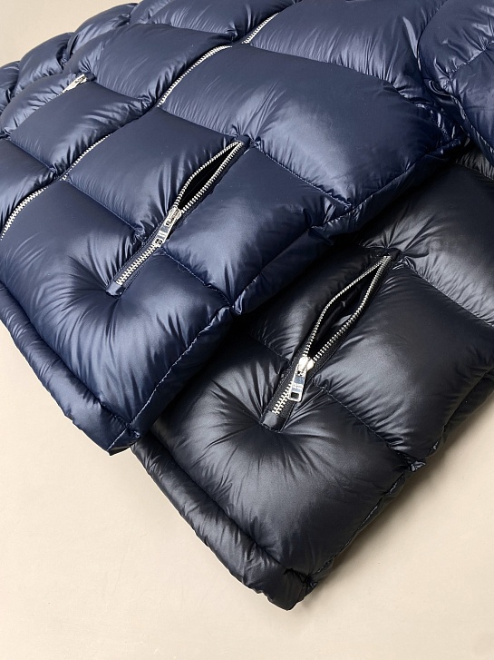 Мужской пуховик Prada logo-plaque - Black