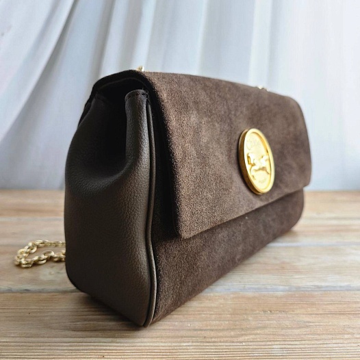 Замшевая сумка Chloe Small Heritage 28x17 см   
