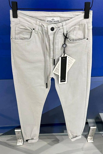 Мужские серые джоггеры Stone Island compass-patch   