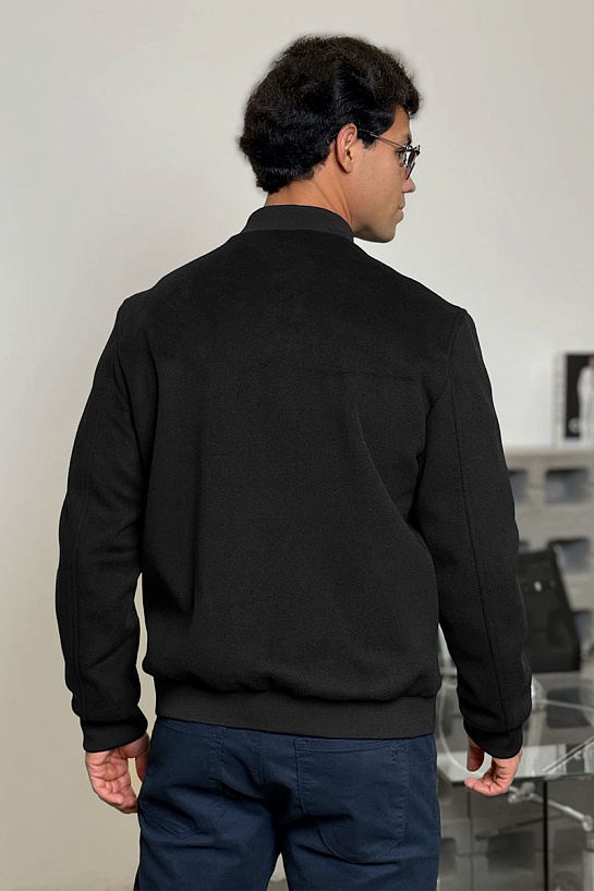 Мужской бомбер Loro Piana чёрного цвета