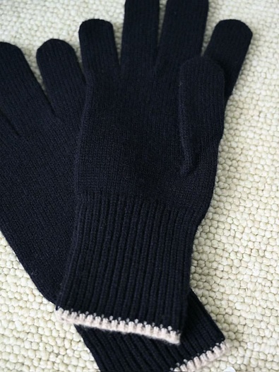 Кашемировые перчатки Brunello Cucinelli premium - Dark Blue   
