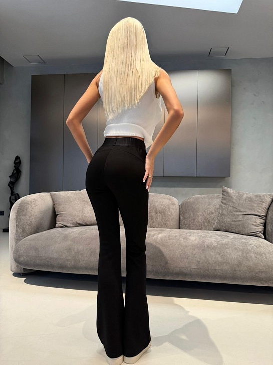 Женские брюки клёш Schiaparelli premium - Black