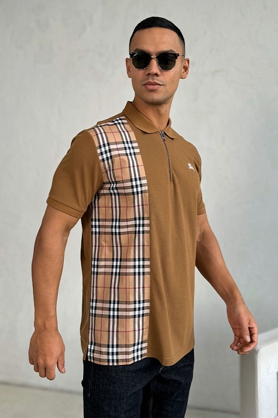 Мужское коричневое поло Burberry