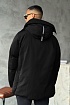 Чёрный пуховик Canada Goose Sanford logo-patch