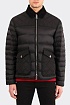 Чёрная пуховая куртка Burberry London England logo-patch