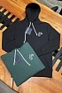 Чёрное мужское худи Louis Vuitton embroidered signature