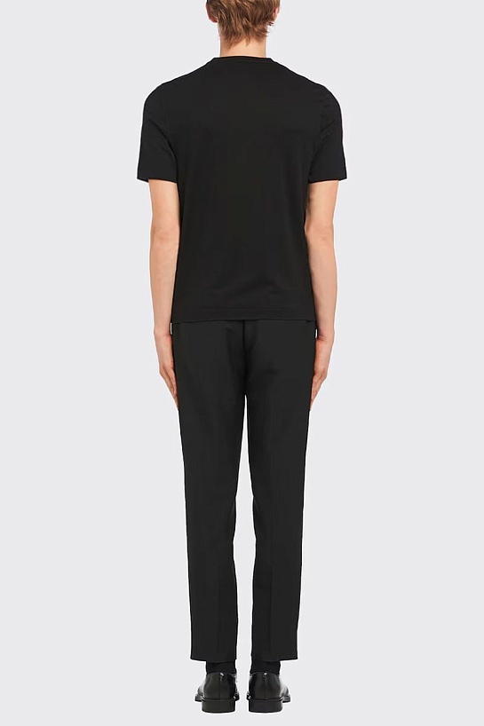 Футболка чёрного цвета Prada pique