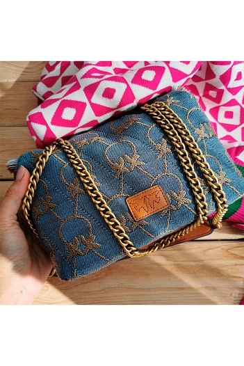Женская сумка Baby Love Puff Denim 23x14 см   