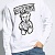 Мужской белый свитшот Moschino Teddy Bear