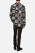 Мужская рубашка Dolce&Gabbana чёрного цвета geometric logo-print
