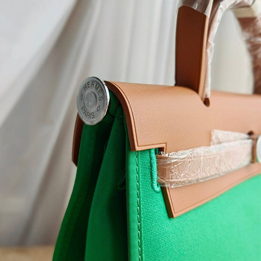 Женская сумка Hermes HerBag 30x25 см - Green   