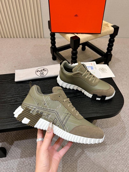 Мужские кроссовки Hermes Bouncing - Beige