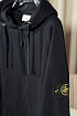 Тёмно-синяя кофта на молнии Stone Island compass-patch