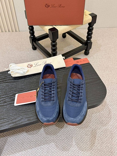 Мужские кроссовки Loro Piana Week End Walk - Navy   