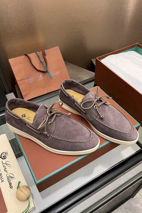 Женские замшевые лоферы Loro Piana premium