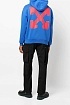 Синее худи Off-White Emotion Arrow-print