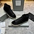 Замшевые кроссовки с мехом Tom Ford high-top - Black