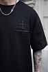 Чёрная оверсайз футболка Chrome Hearts Premium