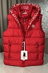 Мужской жилет красного цвета Moncler logo-patch
