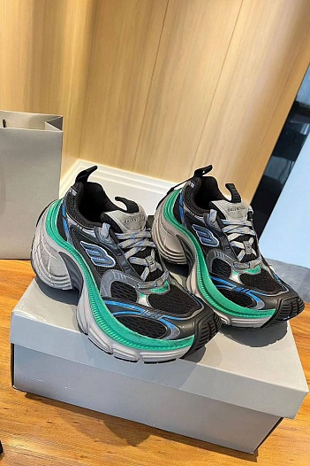 Женские комбинированные кроссовки Balenciaga Women's 10XL - Black / Green   