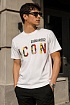 Футболка белого цвета Dsquared2 Icon tropical