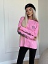 Женский розовый свитшот Chrome Hearts