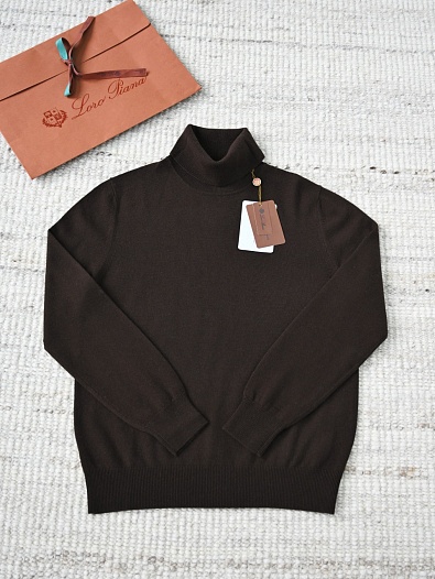 Мужская водолазка Loro Piana Premium - Coffee   