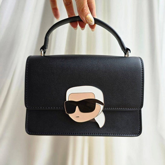 Женская сумка Karl Lagerfeld ikonik 22x15 см - Black