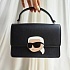 Женская сумка Karl Lagerfeld ikonik 22x15 см - Black