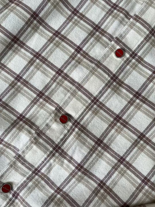 Мужская рубашка Kiton Premium - Beige Chequer