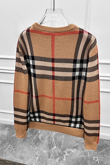 Мужская бежевая кофта Burberry check pattern   