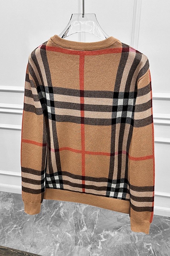 Мужская бежевая кофта Burberry check pattern