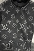 Чёрная оверсайз футболка Louis Vuitton Monogram